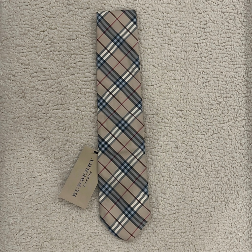 BURBERRY LONDON Mens Check Silk Tie